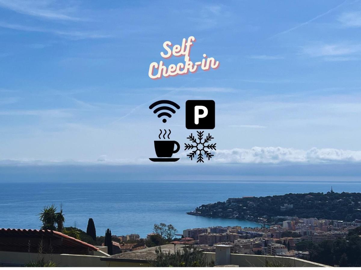 Le Best View, Climatise Vue Mer Panoramique, Parking Gratuit, Wifi Menton Dış mekan fotoğraf